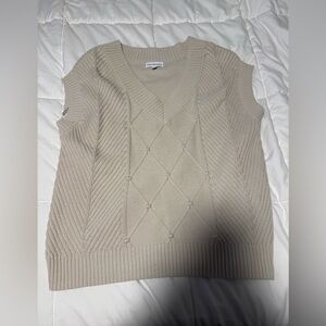 Calvin Klein Tan Sweater Vest